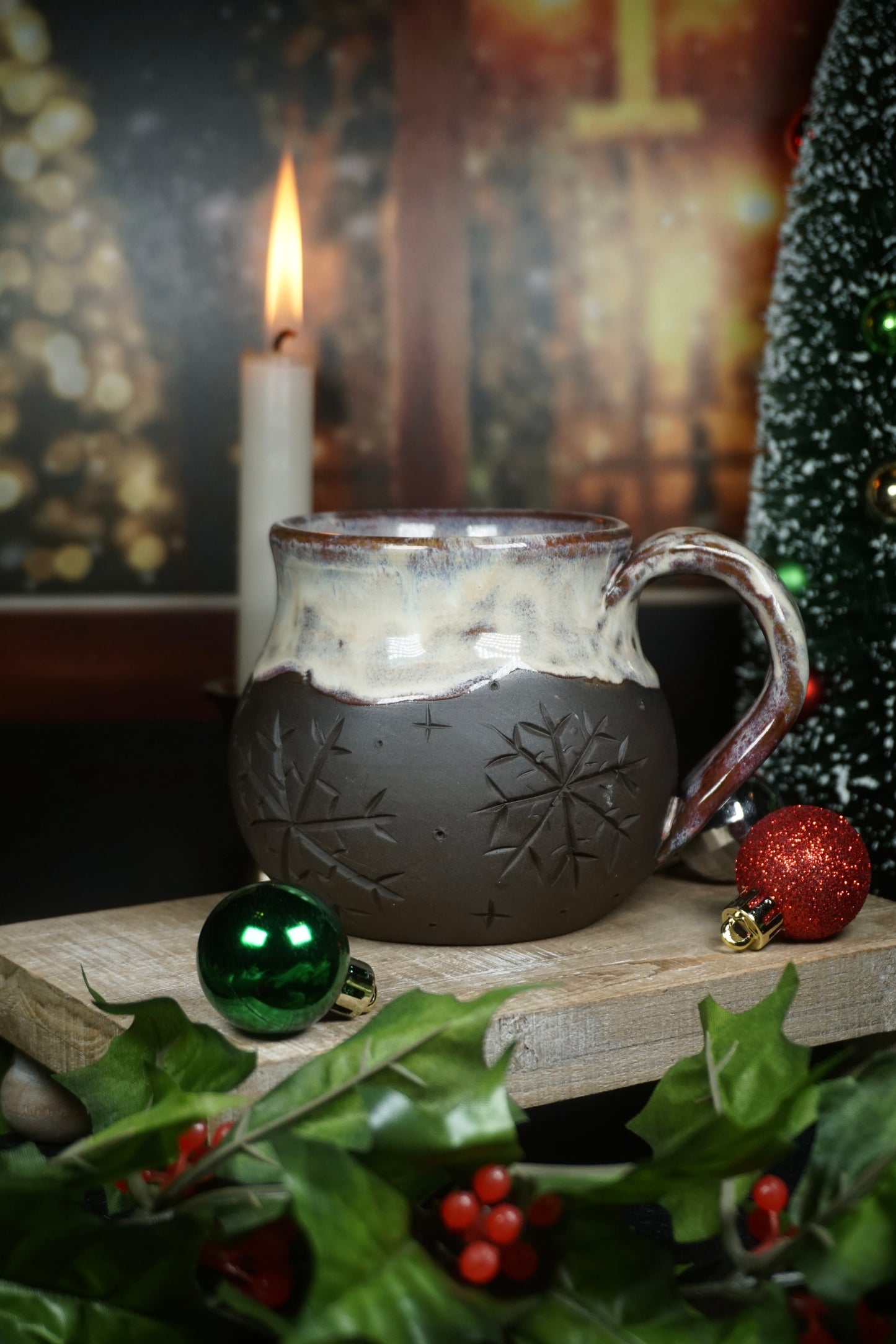 Blossom Carved Snowflake 16oz