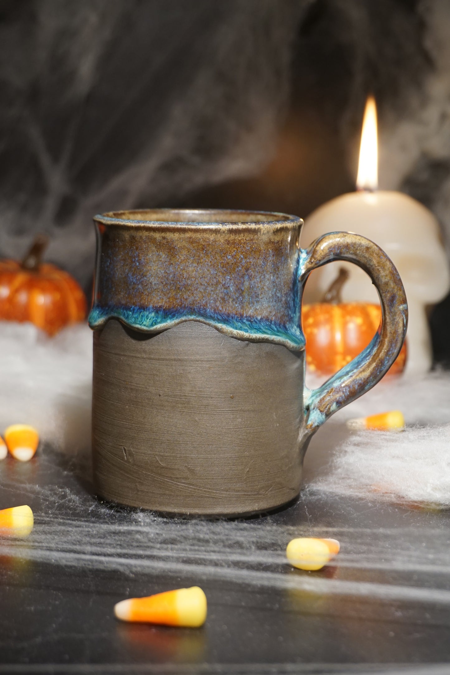 Aqua Skull Head 11oz