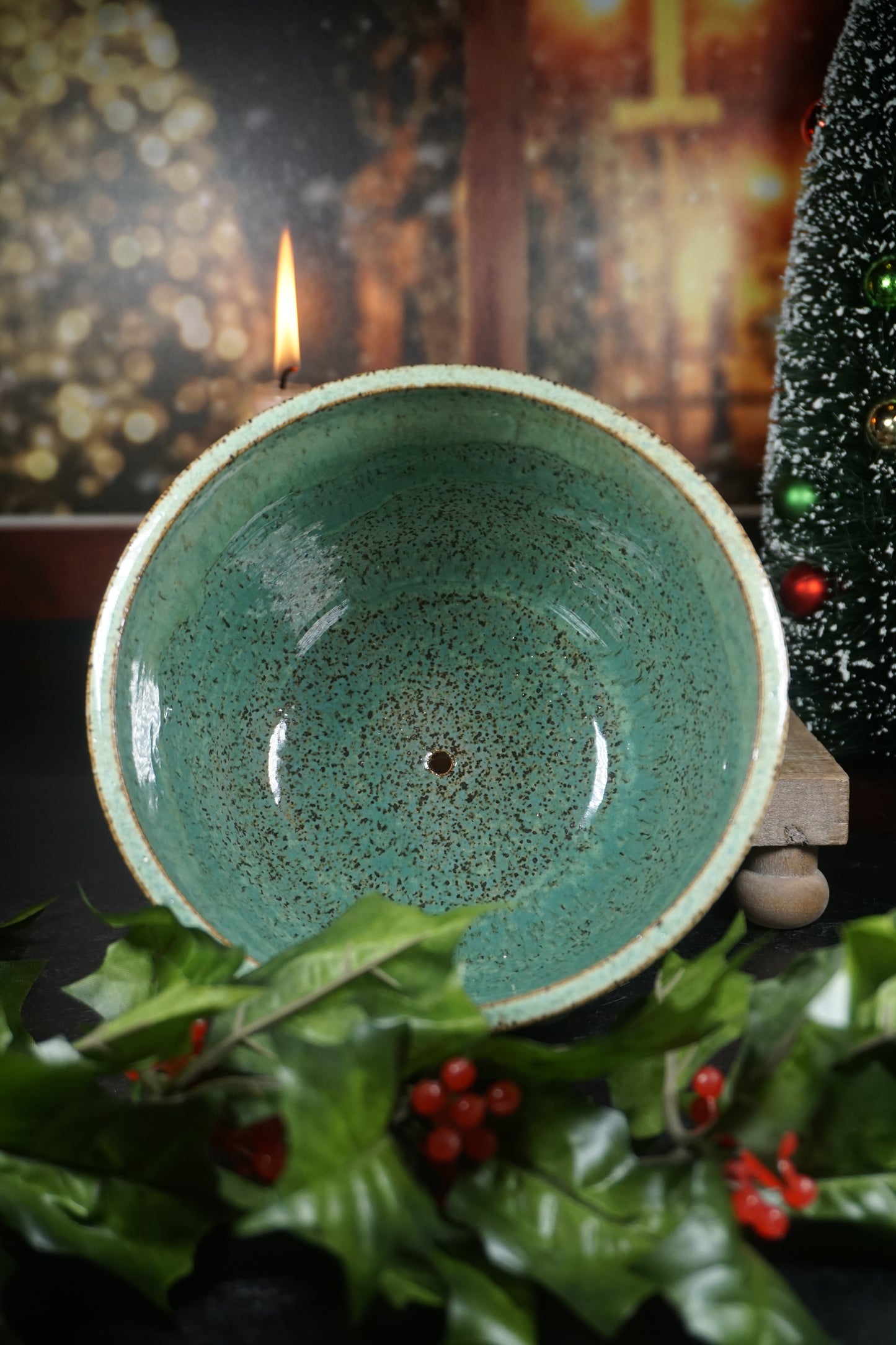 Speckled Jade Planter w/ Drainage Hole