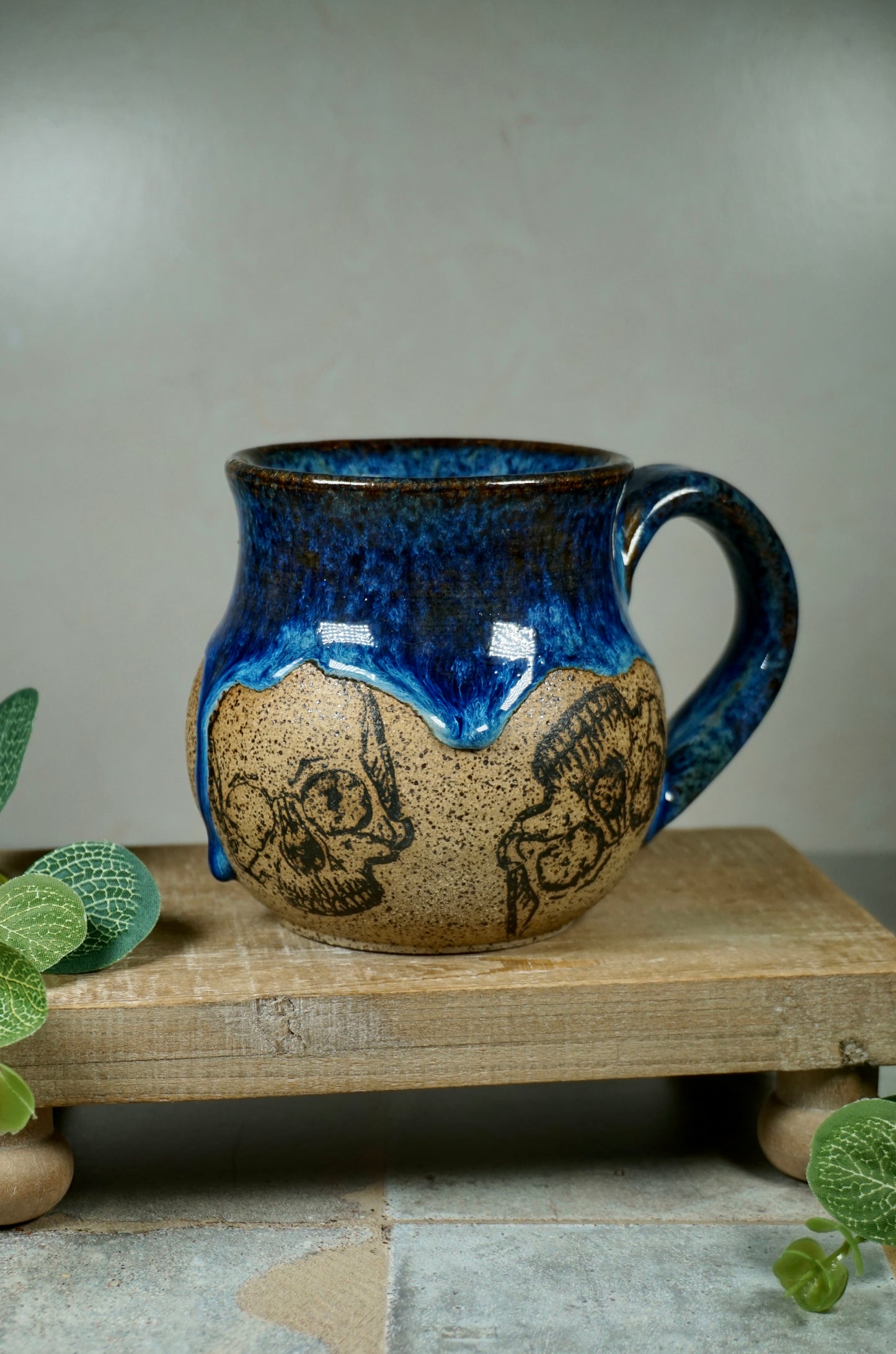 Sapphire Skull 14oz