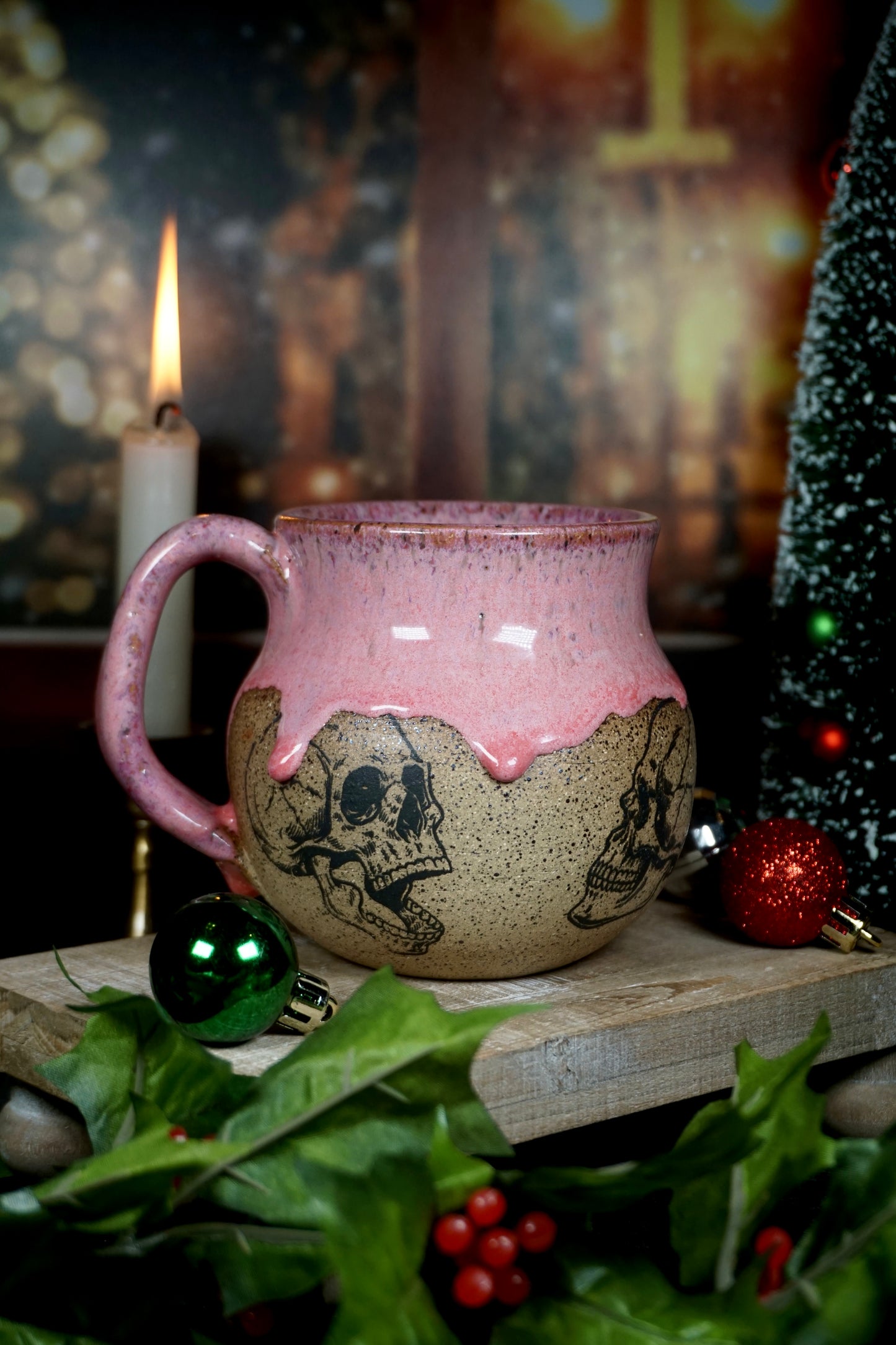 DISCOUNTED Pink Lemonade Skull 3 17oz