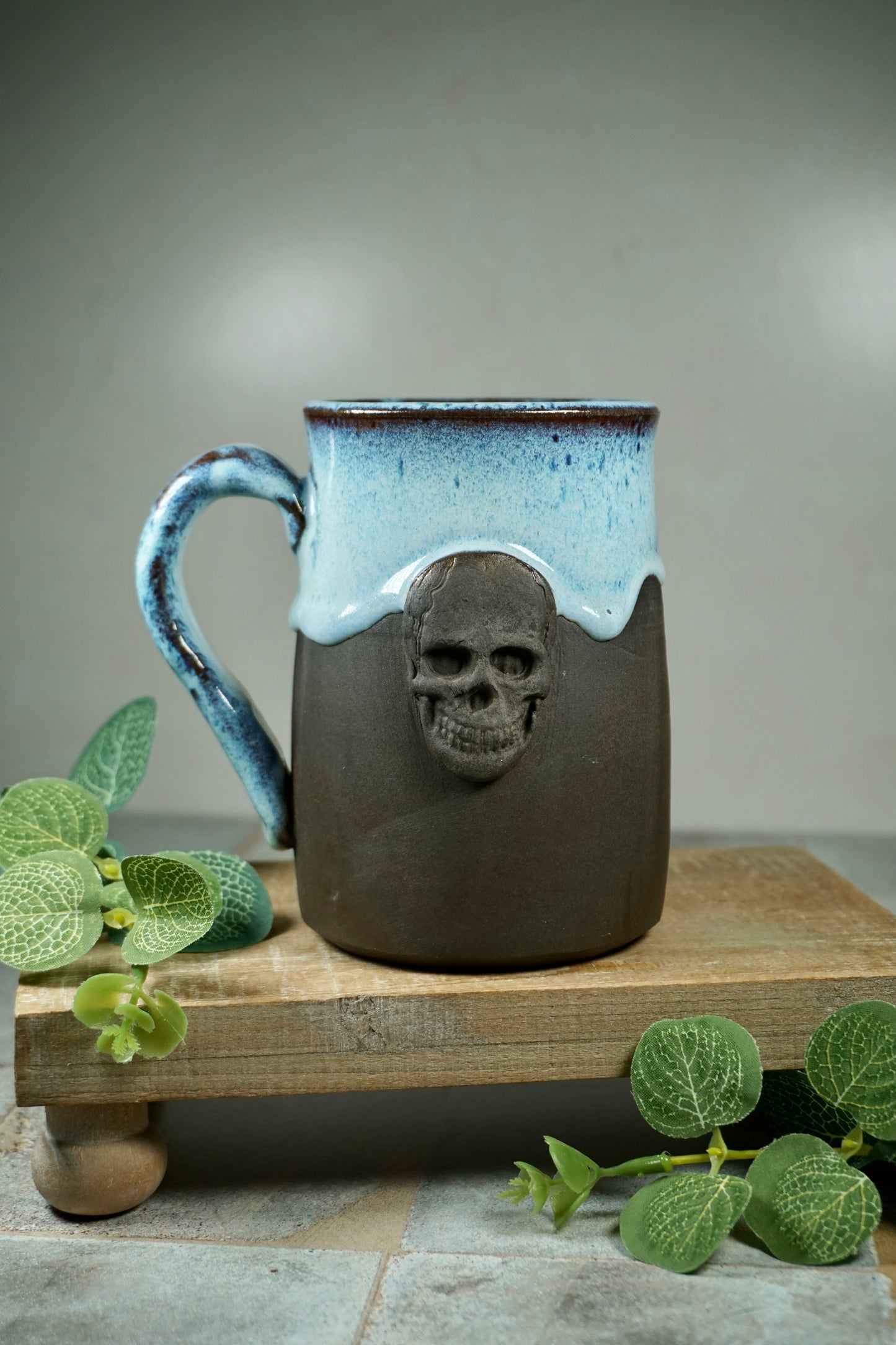 Oceanside Skull Stein 14oz