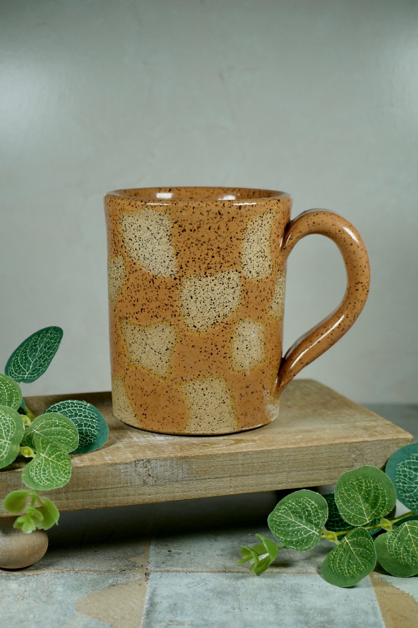 Tan Checkered 13oz
