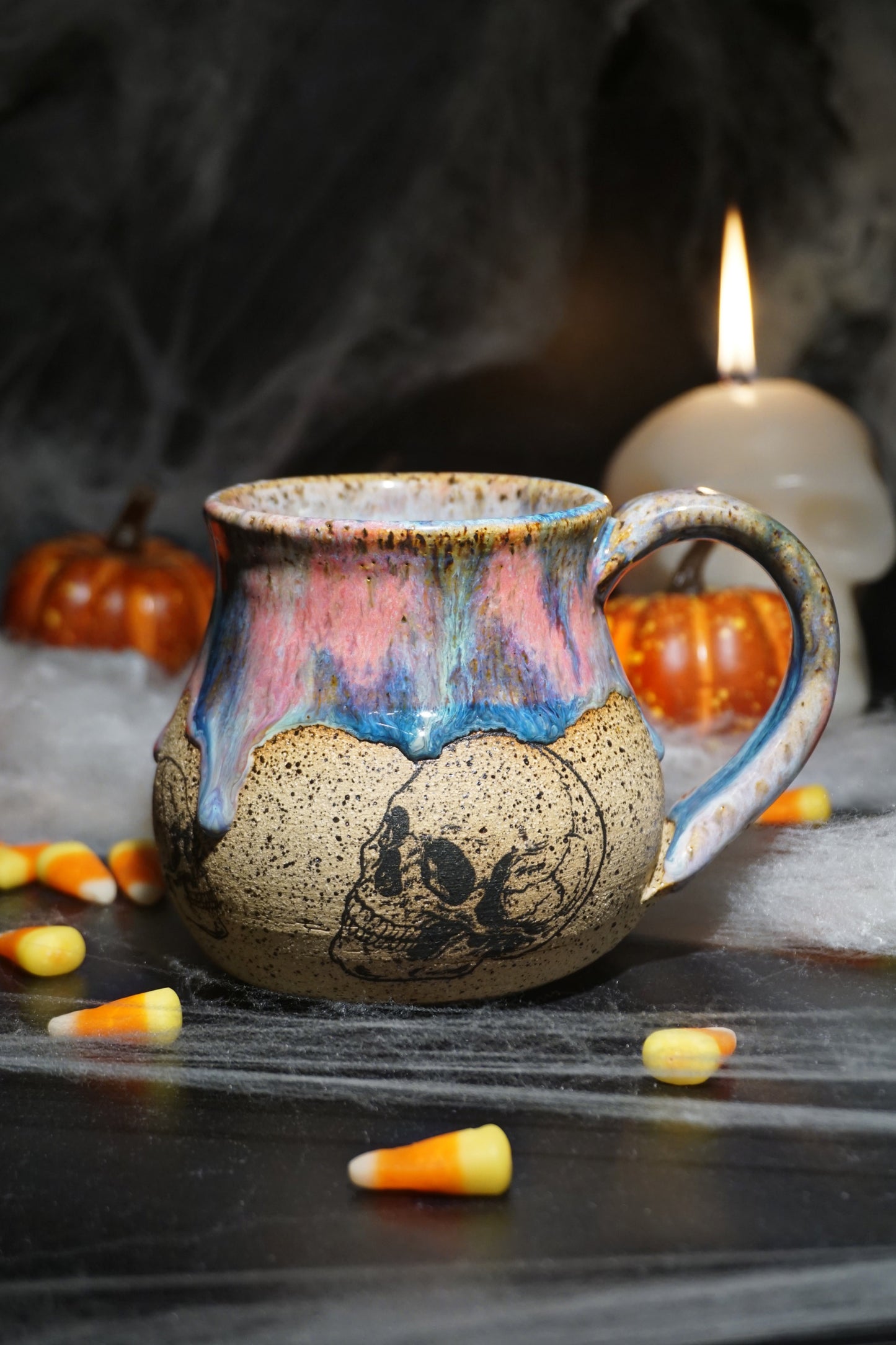 Moonflower Skull #2 16oz