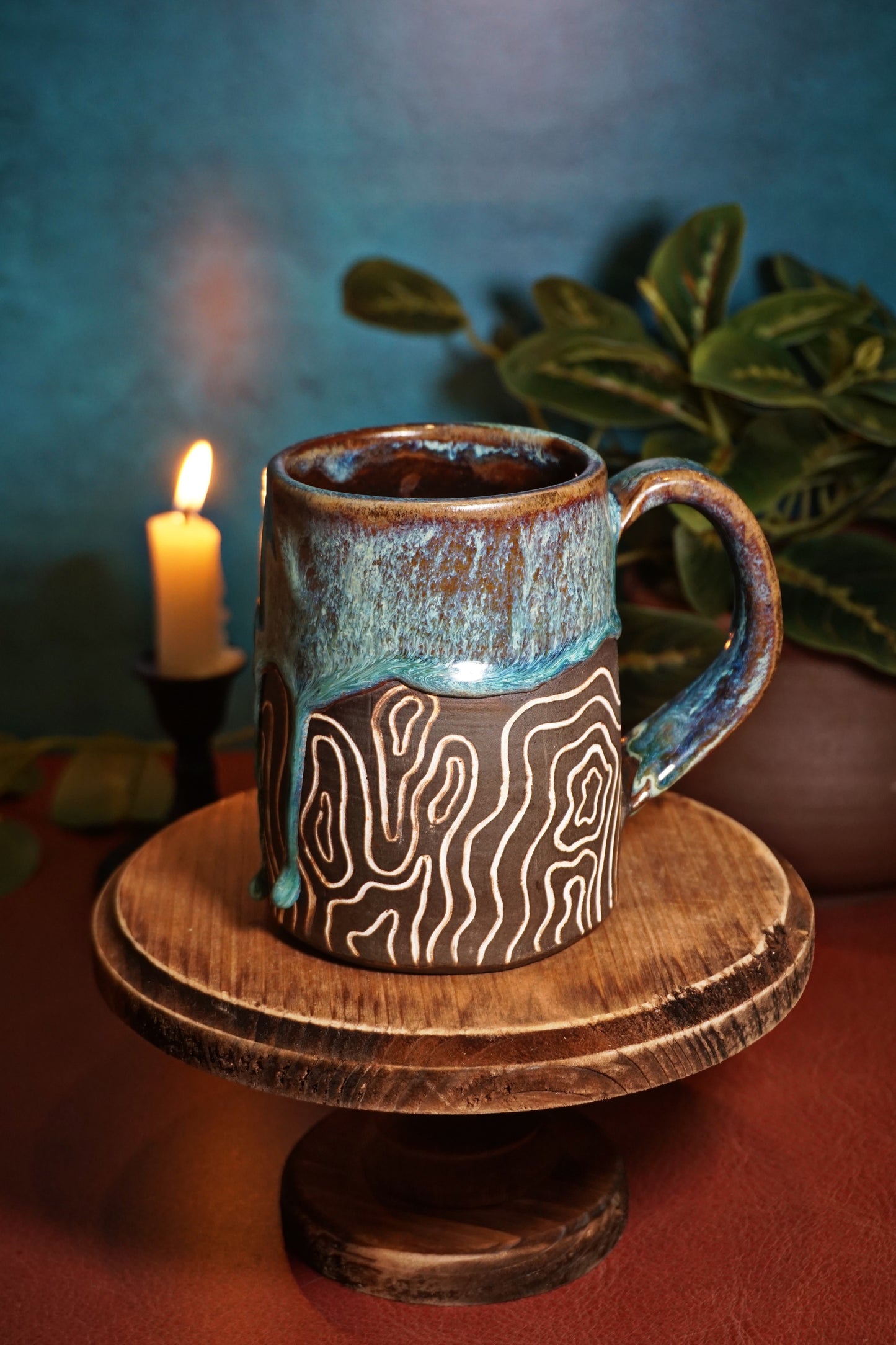Aquamarine Geo 14oz *read description*