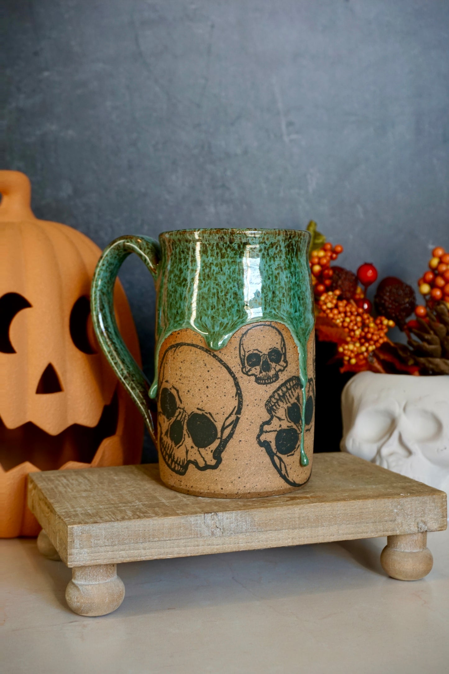 Serpent Skull Stein 16oz