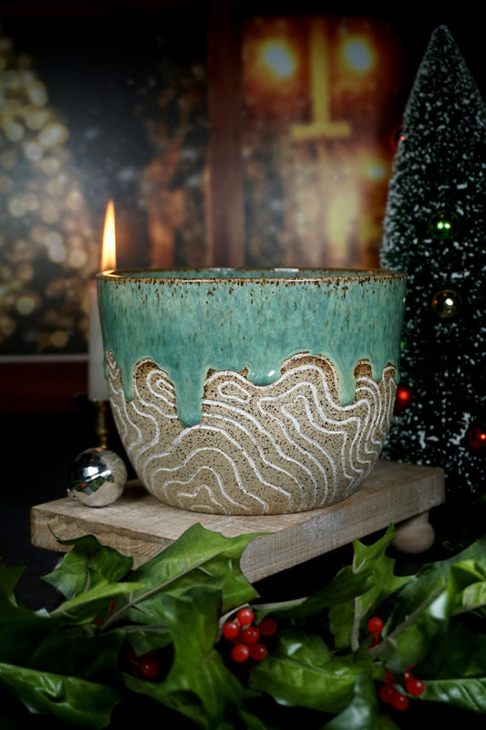 Speckled Jade Planter w/ Drainage Hole