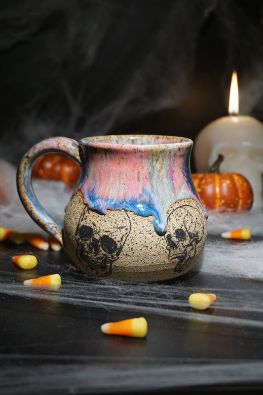 Moonflower Skull #2 16oz