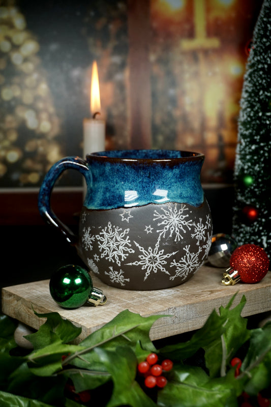 Electric Blue Snowflake 1 18oz