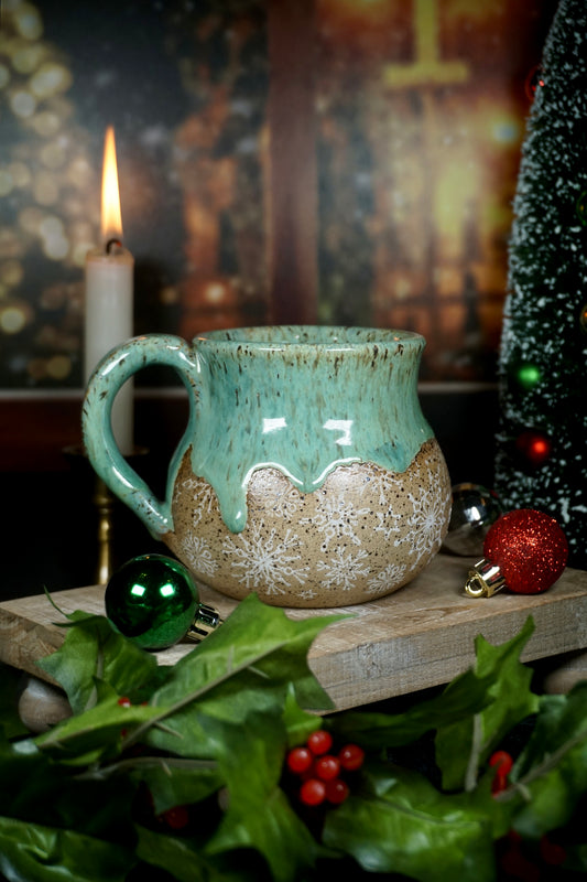 Speckled Jade Snowflake 1 14oz