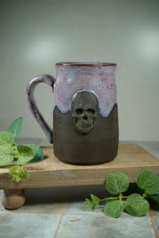 Amethyst Skull Stein 14oz
