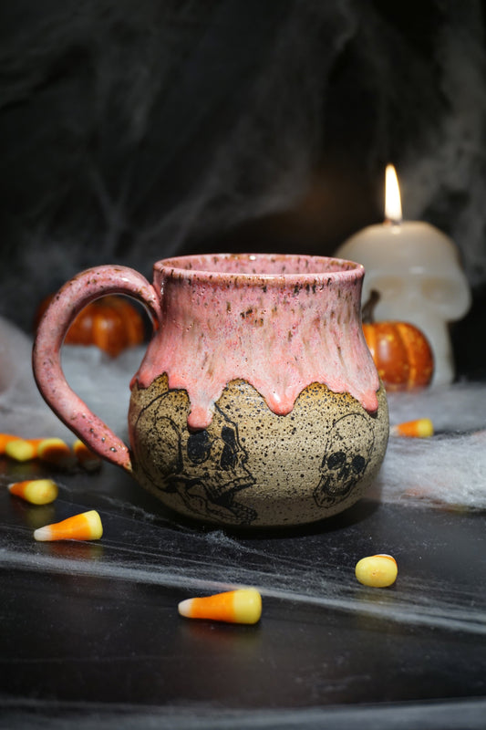 Pink Lemonade Skull 16oz