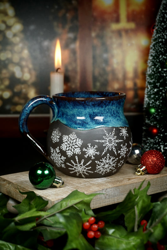 Electric Blue Snowflake 2 18oz