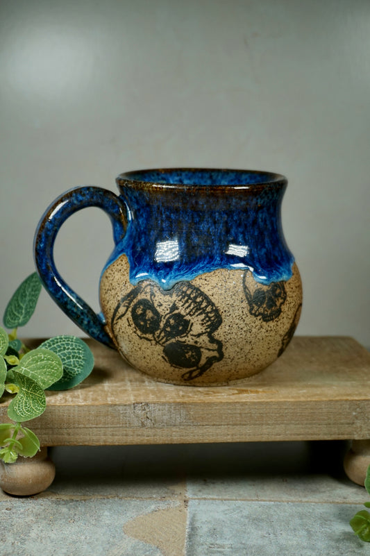 Sapphire Skull 14oz