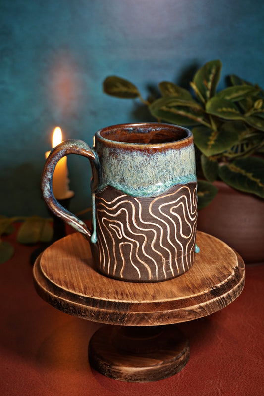 Aquamarine Geo 14oz *read description*