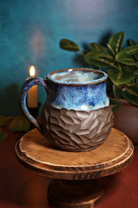 Electric Blue Carved 18oz